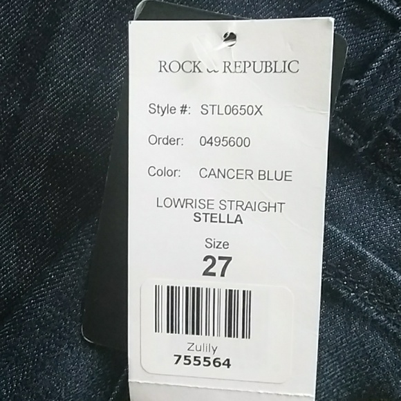 Rock & Republic Low-rise Straight Women's Jeans - Picture 4 of 5